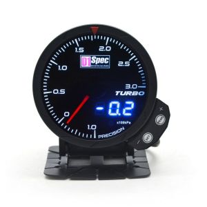 D1 Spec Meter Version 3 Zwart 60mm Boost Druk Meter