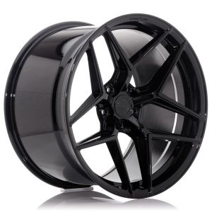 Concaver CVR2 Velgen 19 Inch 10.5J ET20-57 Custom PCD Diepe Concave Flow Form Platinum Black