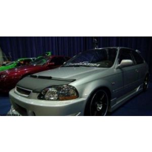 Masterbra Steenslag Beschermer Zwart Vinyl Honda Civic Pre-Facelift 1996-1998