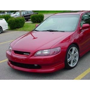 PU Design Voor Bumper Lip OEM Style Zwart Polyurethane Honda Accord