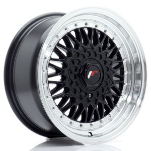 JR-Wheels JR9 Velgen 17 Inch 10J ET20 Custom PCD Gloss Black Machined Lip