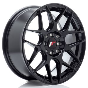 JR-Wheels JR18 Velgen 16 Inch 7J ET35 4x100,4x114.3 Flow Form Gloss Black