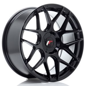 JR-Wheels JR18 Velgen 17 Inch 8J ET20-35 Custom PCD Flow Form Gloss Black