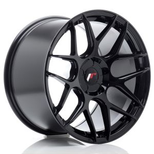 JR-Wheels JR18 Velgen 18 Inch 10.5J ET0-25 Custom PCD Flow Form Gloss Black