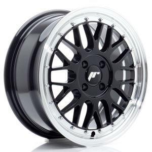 JR-Wheels JR23 Velgen 16 Inch 7J ET40 4x100 Gloss Black Machined Lip