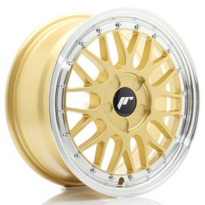 JR-Wheels JR23 Velgen 16 Inch 7J ET20-45 Custom PCD Gold Machined Lip