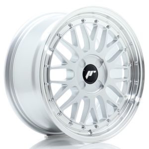 JR-Wheels JR23 Velgen 17 Inch 8J ET20-45 Custom PCD Flow Form Hyper Silver Machined Lip