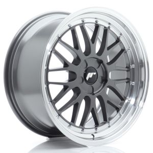 JR-Wheels JR23 Velgen 19 Inch 9J ET20-40 Custom PCD Flow Form Hyper Grey Machined Lip