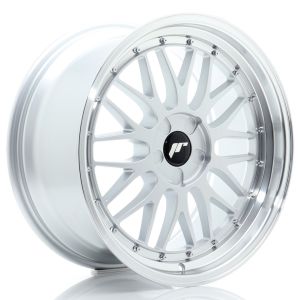 JR-Wheels JR23 Velgen 19 Inch 9J ET20-40 Custom PCD Flow Form Hyper Silver Machined Lip