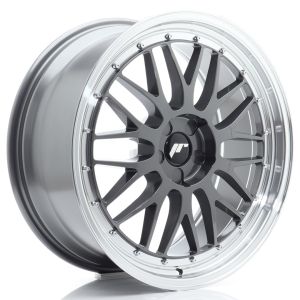 JR-Wheels JR23 Velgen 20 Inch 8.5J ET20-45 Custom PCD Flow Form Hyper Grey Machined Lip