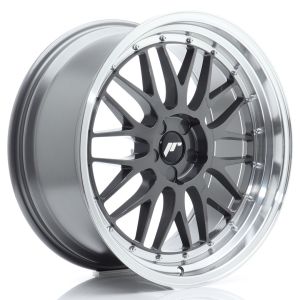 JR-Wheels JR23 Velgen 20 Inch 10.5J ET20-45 Custom PCD Flow Form Hyper Grey Machined Lip