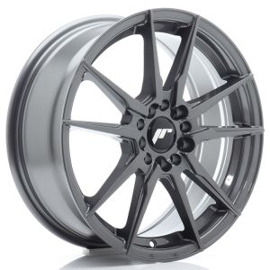 JR-Wheels JR21 Velgen 17 Inch 7J ET40 4x100,4x114.3 Flow Form Hyper Gray