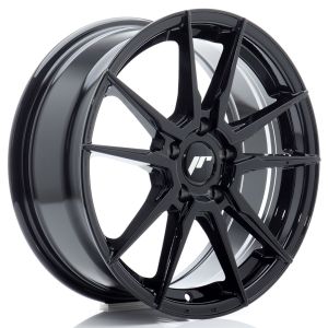 JR-Wheels JR21 Velgen 17 Inch 7J ET40 5x100 Flow Form Gloss Black