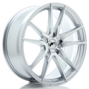 JR-Wheels JR21 Velgen 20 Inch 8J ET20-40 Custom PCD Flow Form Silver Machined Face