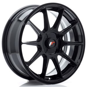 JR-Wheels JR11 Velgen 17 Inch 7J ET20-38 Custom PCD Gloss Black