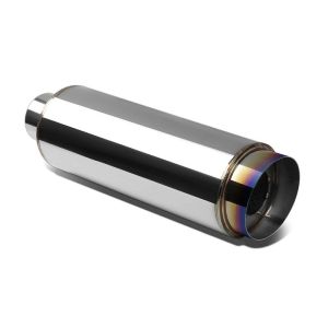 SK-Import Universele Uitlaat Demper 114mm Roestvrij Staal