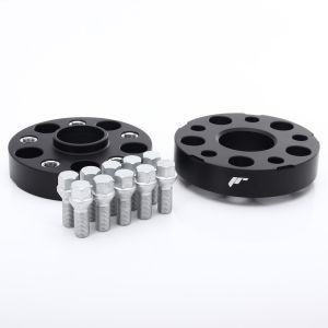 JR-Wheels Spoorverbreders JRWA2 5x130 - 84.1 - M14x1.5 - 30mm Zwart 166mm Aluminium