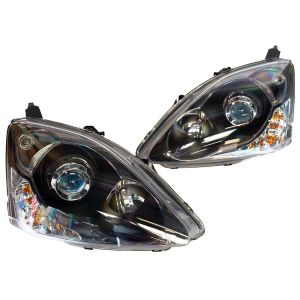 DEPO Koplampen Facelift Look Black Housing Honda Civic