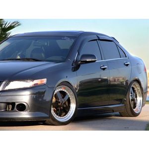 SK-Import Voor en Achter Zijwindscherm Plak 4-Deurs Smoke Kunststof Honda Accord