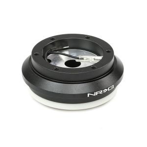 NRG Innovations Stuurnaaf Kort Zwart Aluminium Honda Civic,Accord,Prelude
