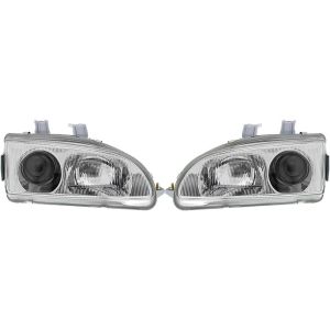 Denji Koplampen DENJI Chrome Housing Honda Civic