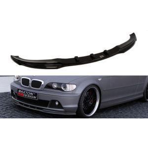 Maxton Voor Bumper Lip Zwart ABS Plastic BMW 3-serie LCI