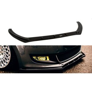 Maxton Voor Bumper Lip Glanzend Zwart ABS Plastic Volkswagen Polo