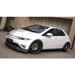 Maxton Voor Bumper Lip Zwart ABS Plastic Honda Civic Pre Facelift