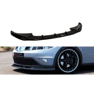 Maxton Voor Bumper Lip Zwart ABS Plastic Honda Civic Facelift