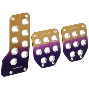 NRG Innovations Pedalen Set Handgeschakeld Paars Aluminium