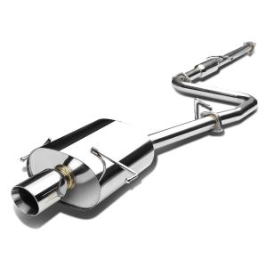 J2 Engineering Cat-back Uitlaatsysteem Rolled Tip Roestvrij Staal Honda Prelude
