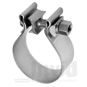 SK-Import Uitlaat Klem Zilver 76mm Roestvrij Staal