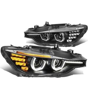 SK-Import Koplampen Black Housing BMW 3-serie