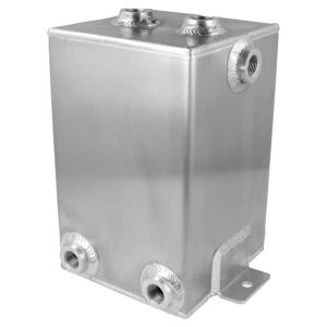 QSP Brandstof Catch Tank Zilver 3 Liter Aluminium