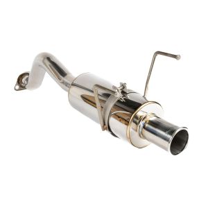 SRS Achter Uitlaat Demper Spoon Style 304 Roestvrij Staal Honda Civic,Del Sol