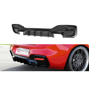 Maxton Achter Diffuser Glanzend Zwart ABS Plastic BMW 1M LCI