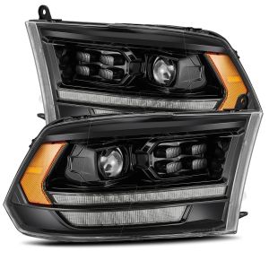 ALPHA REX Koplampen DRL Black Housing Heldere Lens Dodge Ram