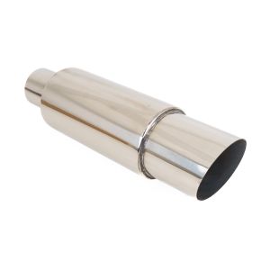 SK-Import Achter Universele Uitlaat Demper 63.5mm Roestvrij Staal