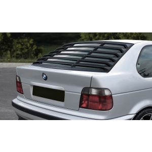SK-Import Achter Window Louvers Glanzend Zwart ABS Plastic BMW 3-serie
