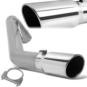 SK-Import Uitlaat Demper Turbo Diesel Rolled Tip 4 Inch Staal Dodge Ram