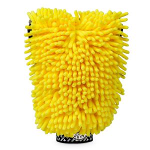 Chemical Guys Washandschoen Chenille Three-Way Geel Microfiber