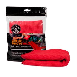 Chemical Guys Raamdoek Waffle Weave Rood Microfiber
