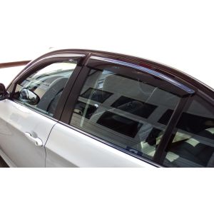 SK-Import Voor en Achter Zijwindscherm Plak 4-Deurs Smoke Kunststof BMW 3-serie