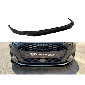 Motordrome Voor Bumper Lip Zwart ABS Plastic Audi A3