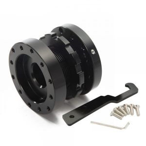 SK-Import Stuurnaaf Verlenger Zwart Aluminium
