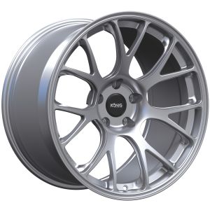 König F1M Velgen 17 Inch 9J ET45 4x100 Forged Flat Silver