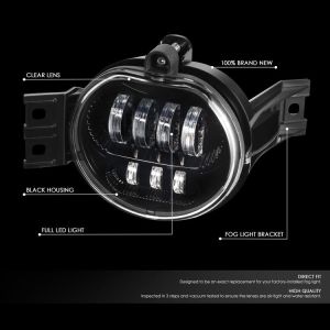 SK-Import Mistlampen LED Black Housing Heldere Lens Dodge Ram
