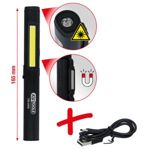 KS tools Inspectie Lamp 350 / 120 Lumen LED Zwart Aluminium