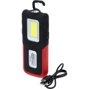 KS tools 250 lumen / 500 lumen LED Zwart ABS Plastic