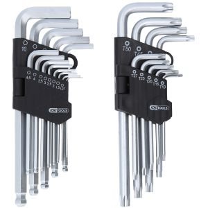 KS tools Haakse stiftsleutelset Torx, Hexagon